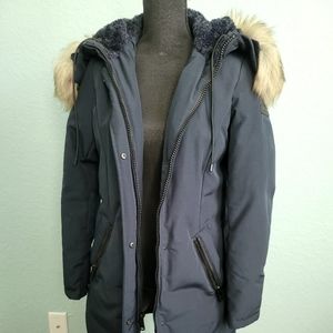 Sam Edelman Faux Fur Trim Down Parka